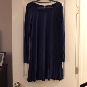 Navy blue swing dress
